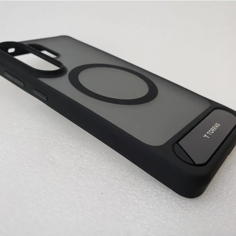TORRAS Strong Magnetic Case with Kickstand for Samsung Galaxy S26 Ultra - Black